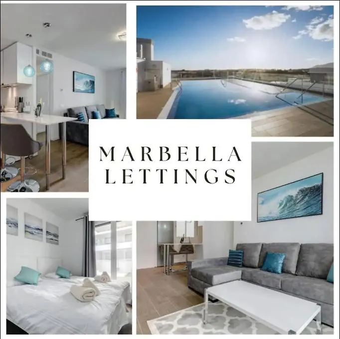 Brand New Modern Ground Floor Apartment In Marbella With Rooftop Pool And Gym